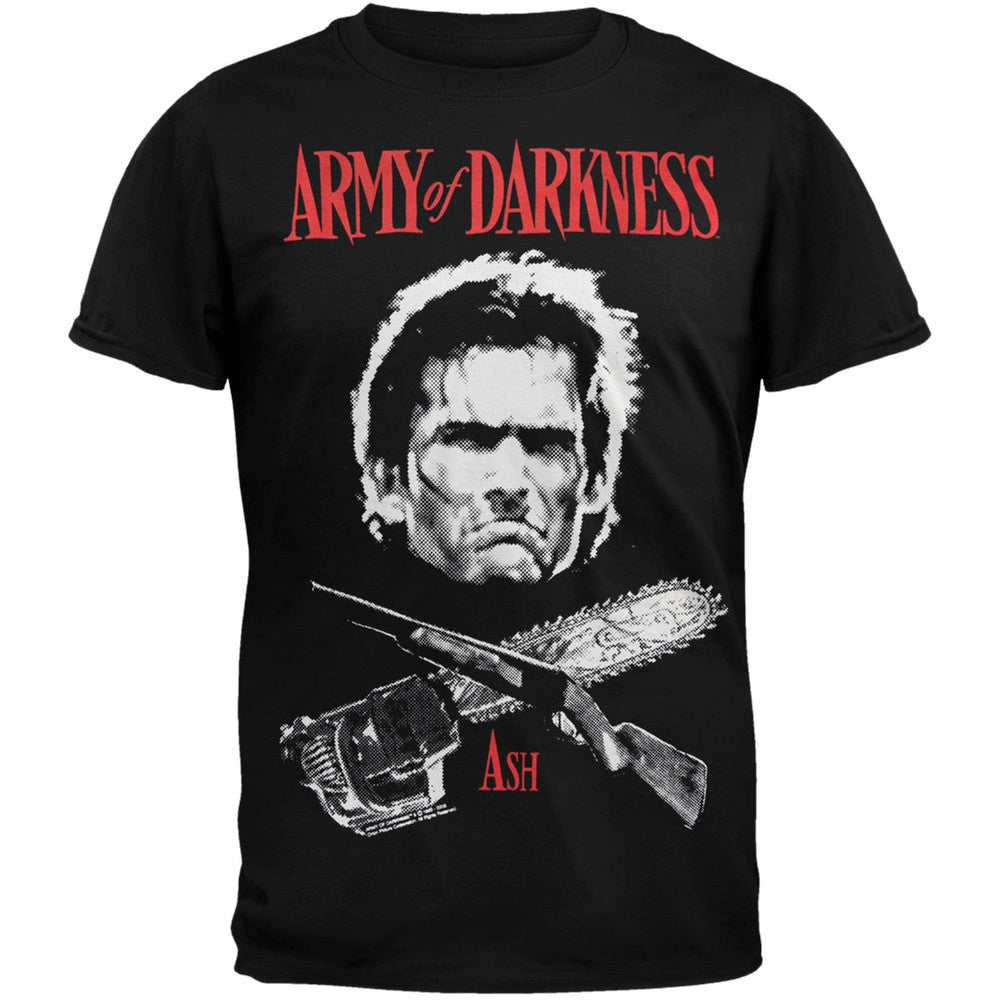 Army Of Darkness - Ash Crossbones Soft T-Shirt Men's T-Shirts Army of Darkness SM Black 