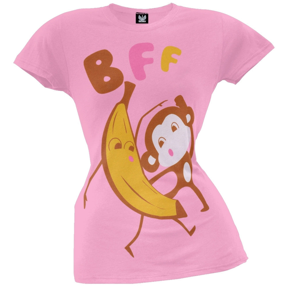 BFF Juniors T-Shirt Juniors T-Shirts Old Glory SM Light Pink 