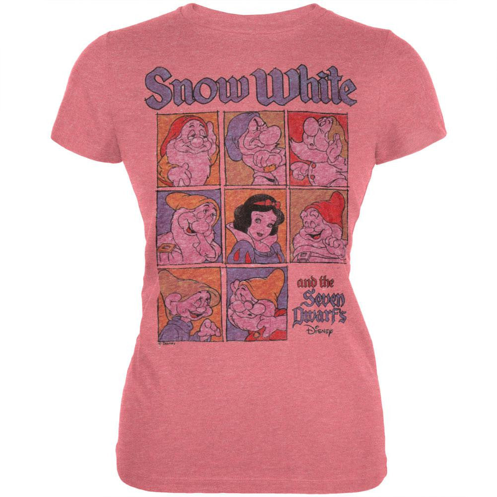 Snow White - Panels Juniors T-Shirt Juniors T-Shirts Snow White LG Pink 