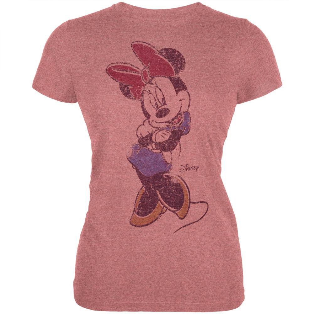 Minnie Mouse - Arms Crossed Juniors T-Shirt Juniors T-Shirts Minnie Mouse LG Red 