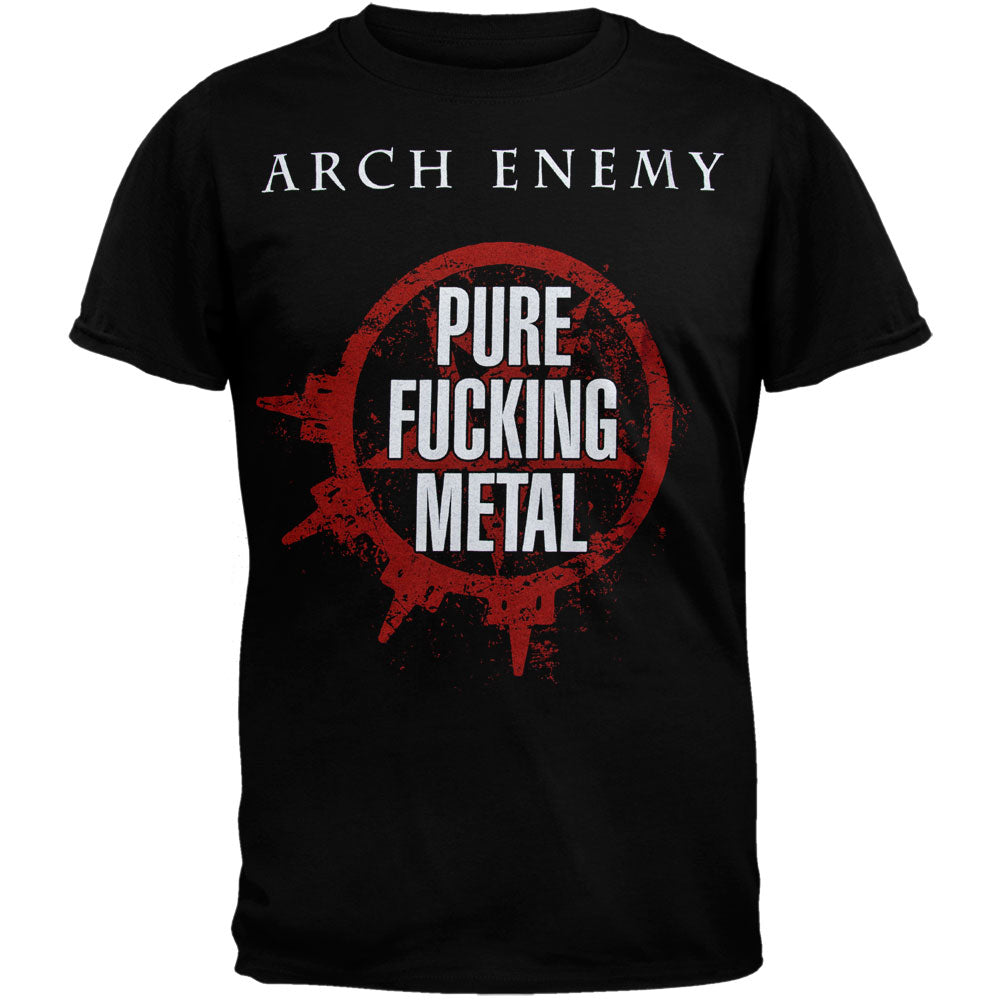 Arch Enemy - Pure Fucking Metal Date T-Shirt Men's T-Shirts Arch Enemy LG Black 