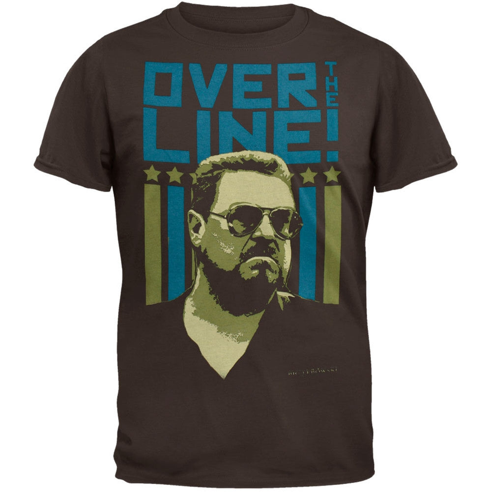 The Big Lebowski - Over The Line T-Shirt Men's T-Shirts The Big Lebowski SM Brown 