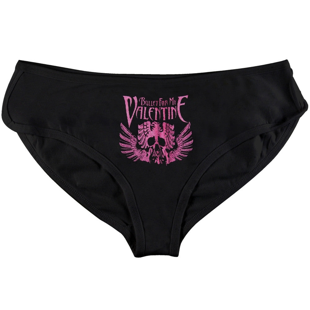 Bullet For My Valentine - Crest Boy Shorts Women's Underwear Bullet For My Valentine SM Black 