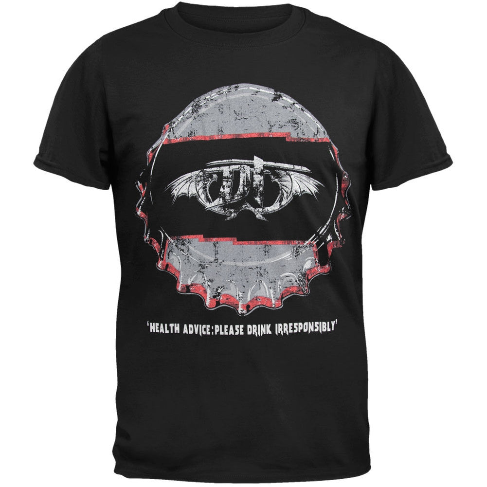 DragonForce - Bottle Cap T-Shirt Men's T-Shirts Dragonforce LG Black