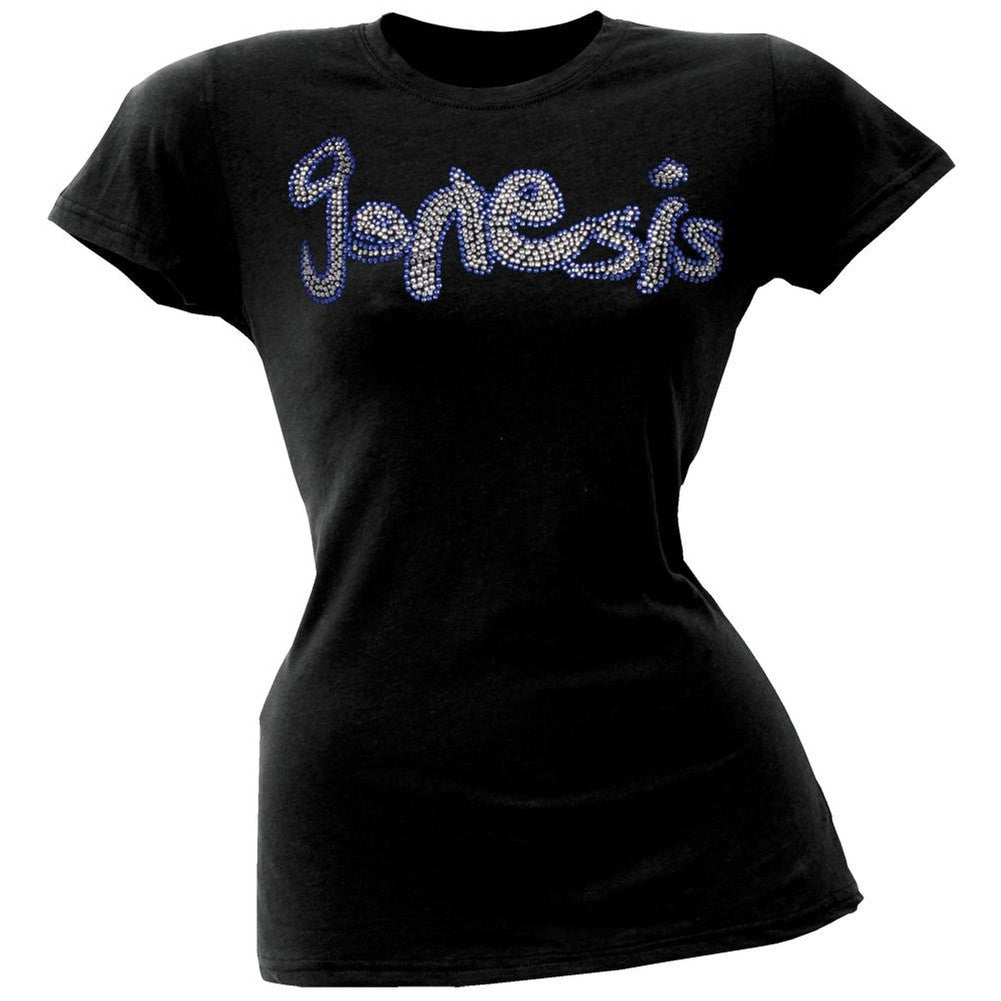 Genesis - Rhinestone Logo Juniors T-Shirt Juniors T-Shirts Genesis   