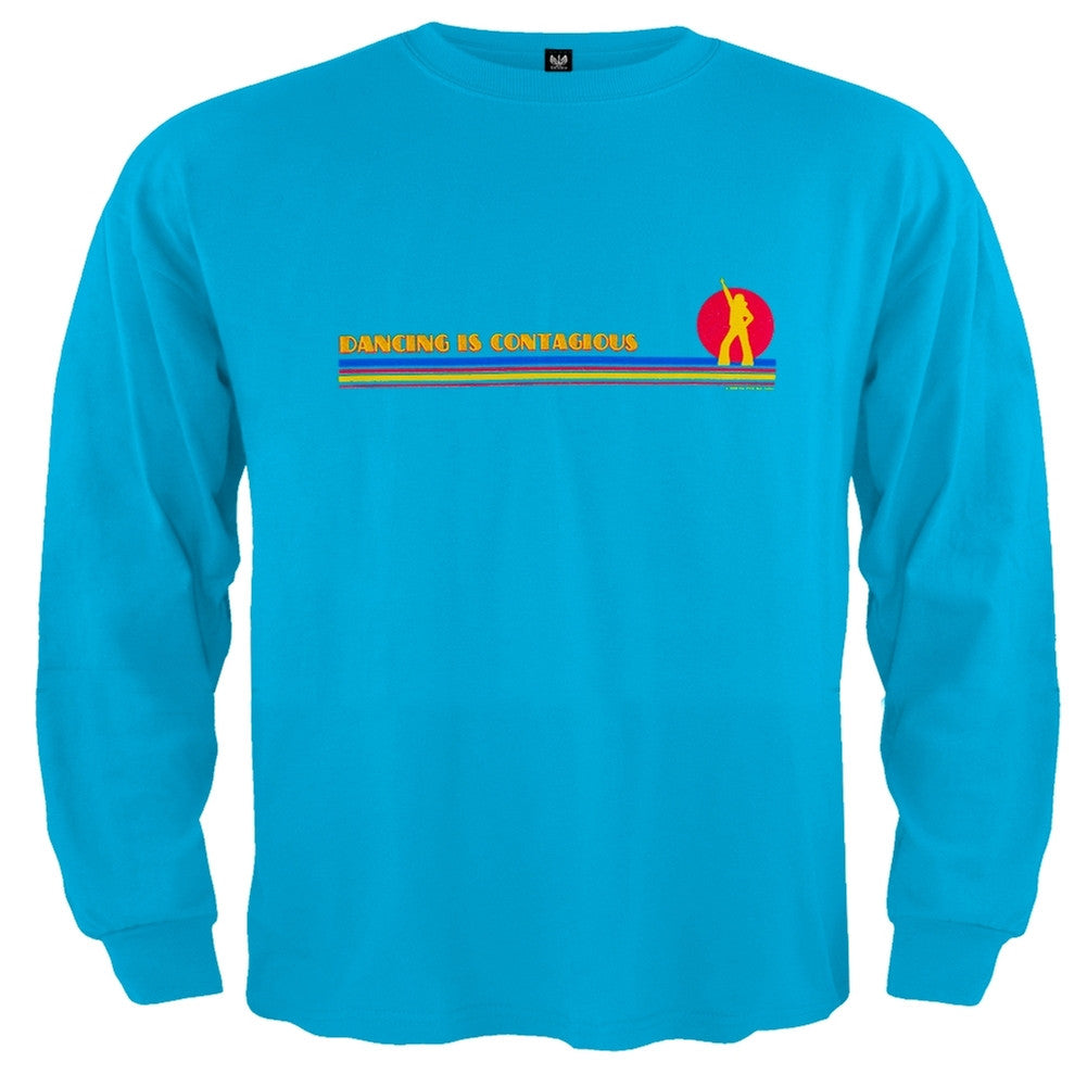 Little Hippie - Dancing Is Contagious Blue Toddler Long Sleeve T-Shirt Toddler Long Sleeves Little Hippie   