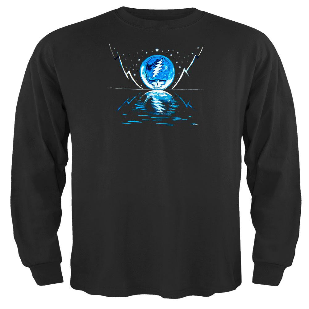 Grateful Dead - Blue Moon Black Toddler Long Sleeve T-Shirt Toddler Long Sleeves Grateful Dead 5-6 Black