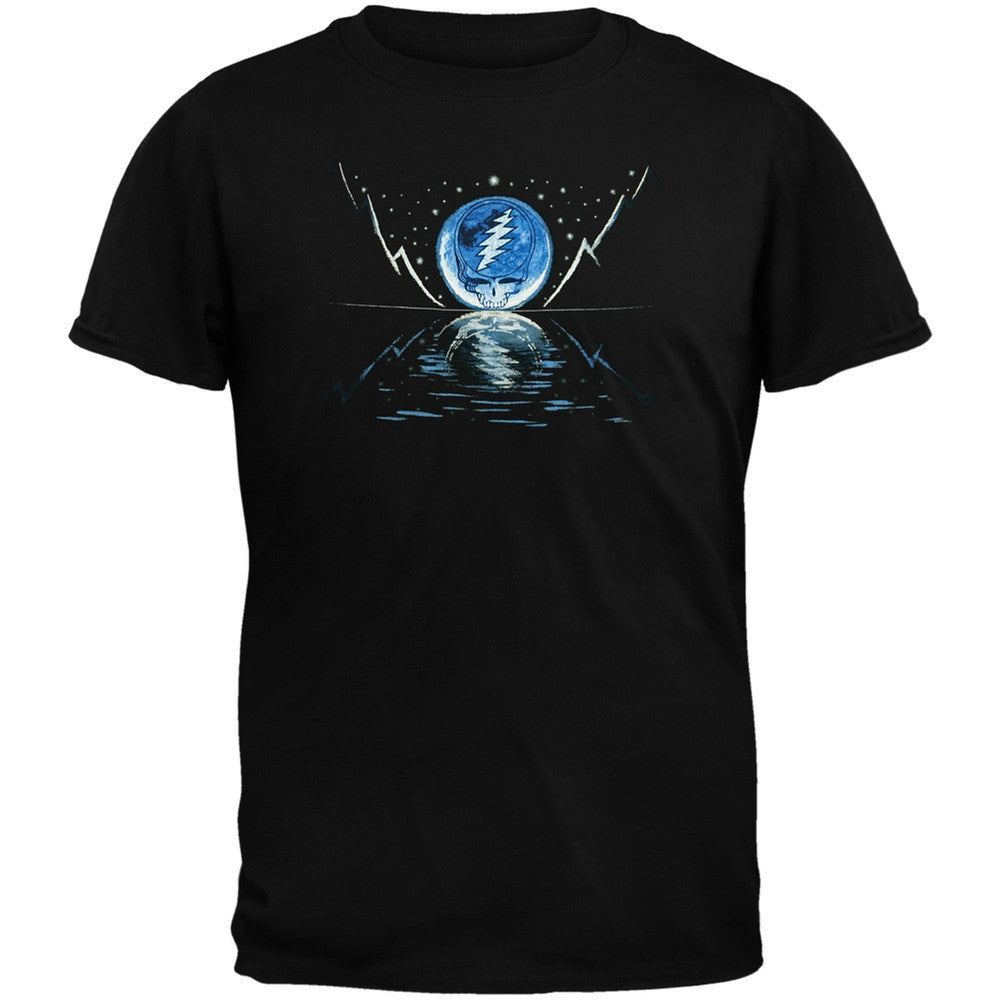 Grateful Dead - Blue Moon Black Youth T-Shirt Youth T-Shirts Grateful Dead SM Black 