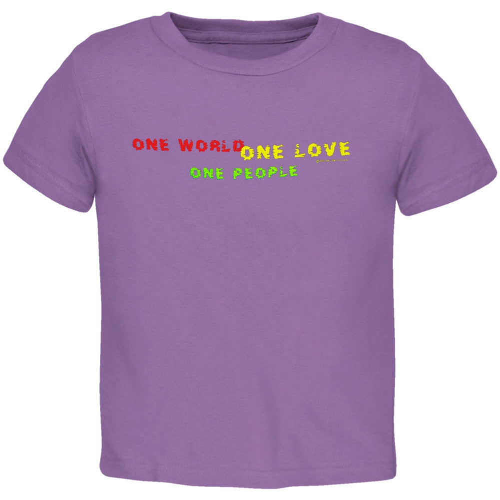 Little Hippie - One Love Purple Toddler T-Shirt Toddler T-Shirts Little Hippie   