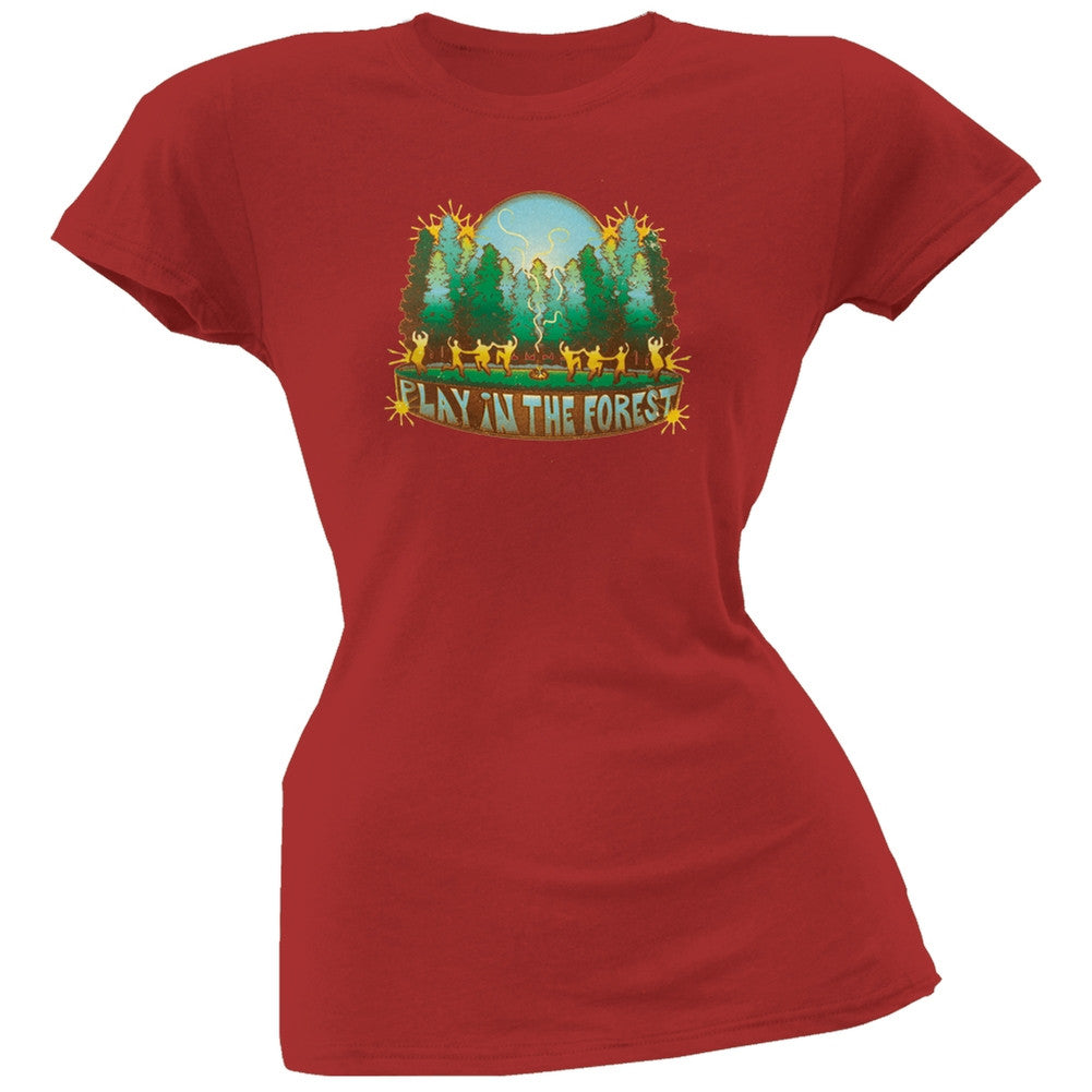 Little Hippie - Play In The Forest Organic Juniors T-Shirt Juniors T-Shirts Little Hippie   