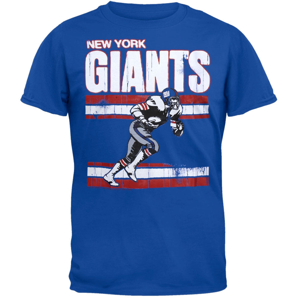 New York Giants - Action Crackle Soft T-Shirt Men's T-Shirts New York Giants LG Blue 