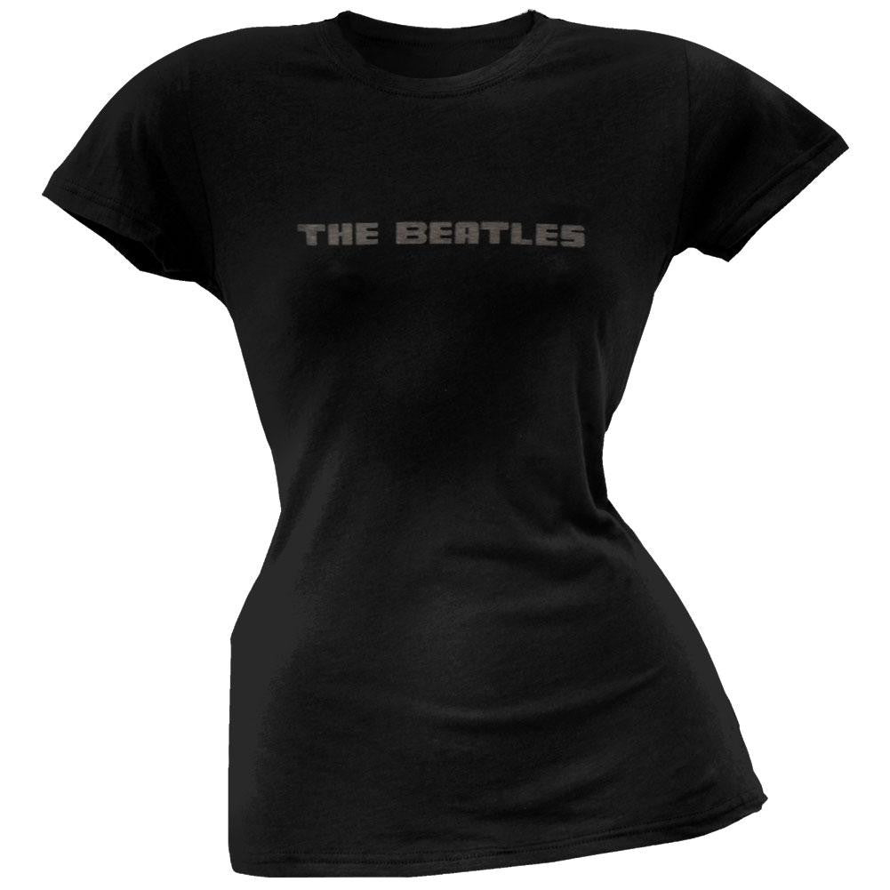 The Beatles - Block Juniors T-Shirt Juniors T-Shirts The Beatles XL Black 