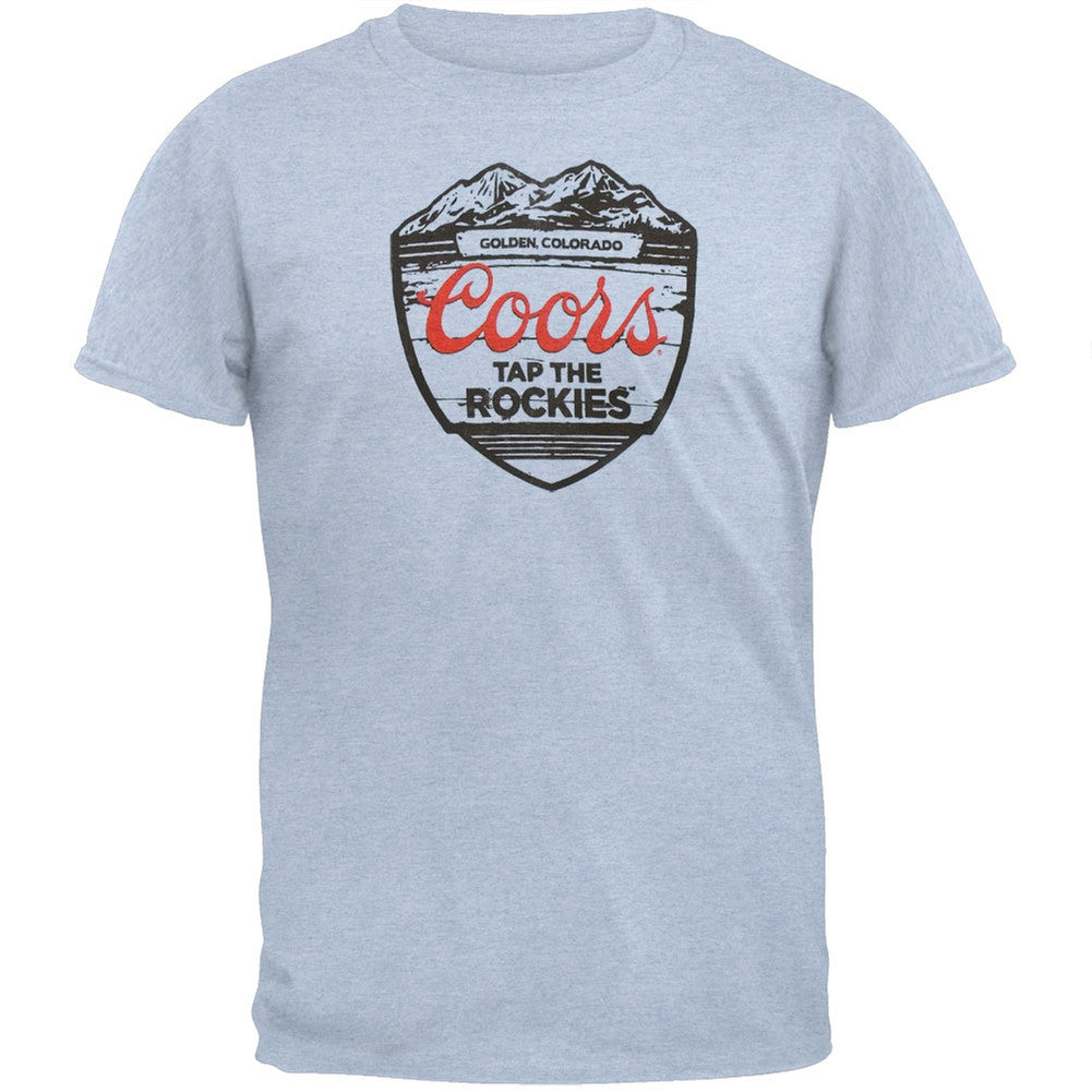 Coors - Vintage Shield Soft T-Shirt Men's T-Shirts Coors SM Grey 