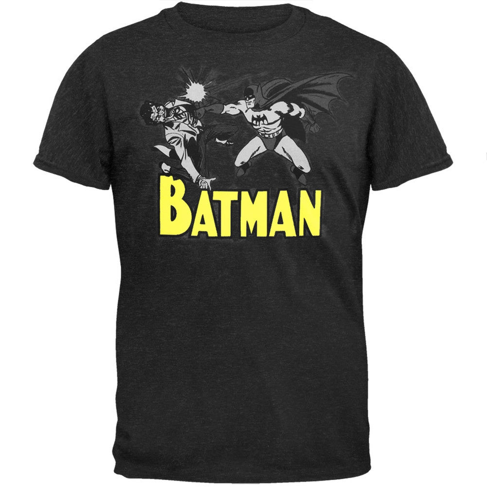 Batman - Bang Pow Crash T-Shirt Men's T-Shirts Batman 2XL Grey