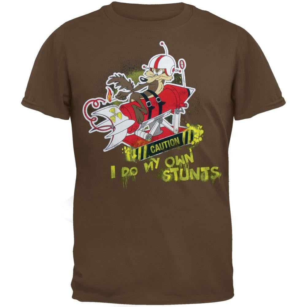 Looney Tunes - Stunting Youth T-Shirt Youth T-Shirts Looney Tunes LG Brown 