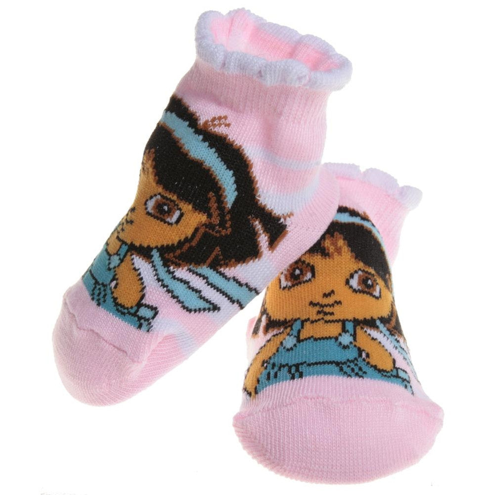 Dora The Explorer - Pink Baby Socks Infant Socks Dora The Explorer 12 Light Pink 