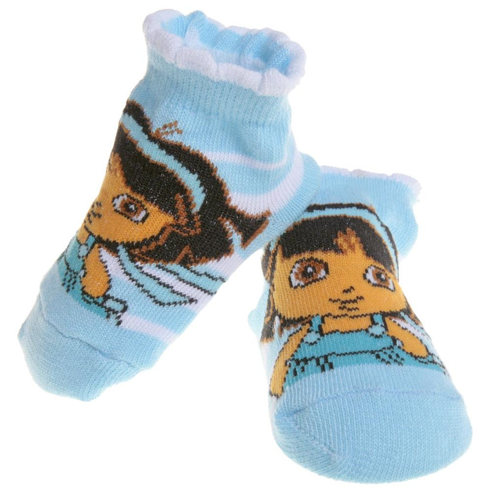 Dora The Explorer - Blue Baby Socks Infant Socks Dora The Explorer 12 Light Blue 