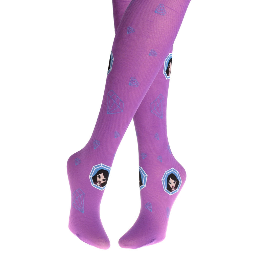 Bratz - Diamond Purple Girls Fashion Tights Youth Tights Bratz   