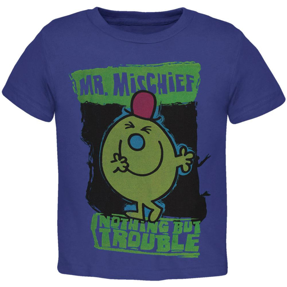 Mr. Men - Mr. Mischeif Nothing But Juvy T-Shirt Juvenile T-Shirts Mr. Men & Little Miss J4 Blue 