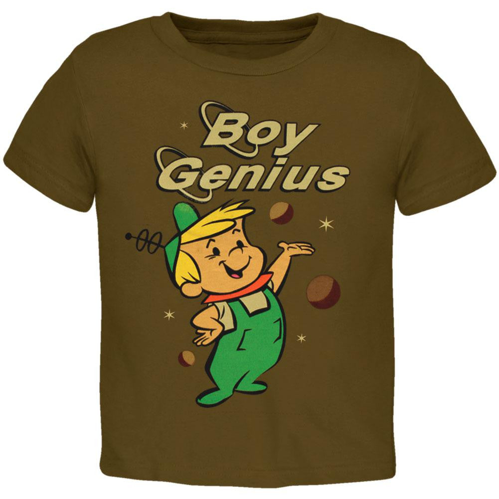 The Jetsons - Boy Genius Toddler T-Shirt Toddler T-Shirts Jetsons 4T Brown 