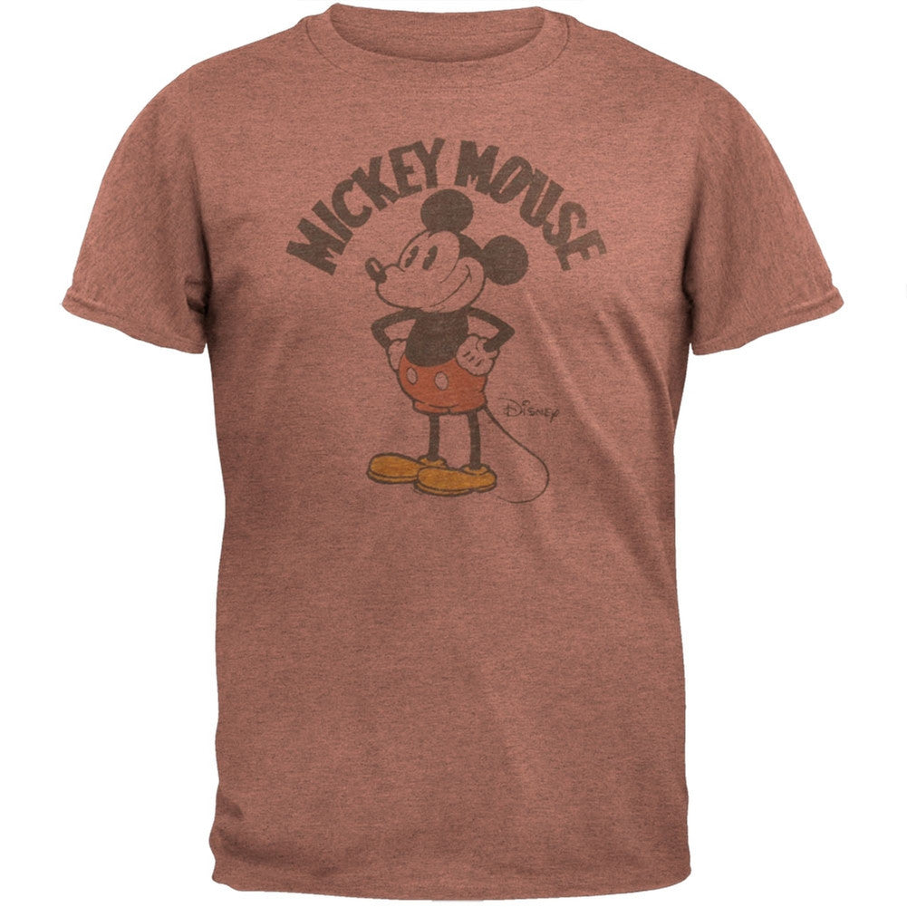 Mickey Mouse - Vintage Mickey Soft T-Shirt Men's T-Shirts Mickey Mouse MD Maroon