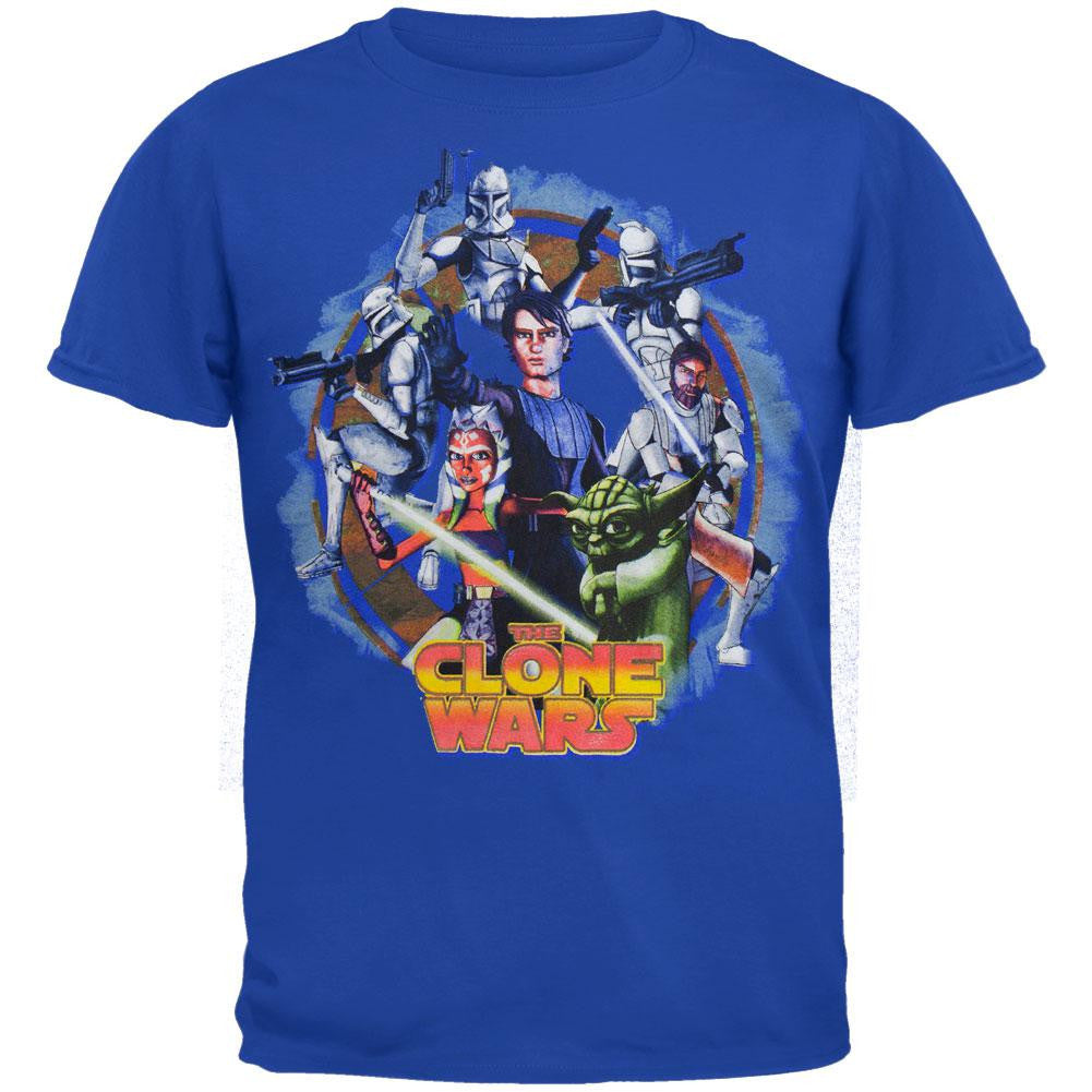 Clone Wars - Character Juvy T-Shirt Juvenile T-Shirts Star Wars: Clone Wars J4/5 Blue