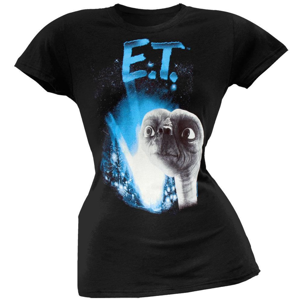 E.T. - Glow Juniors T-Shirt Juniors T-Shirts E.T. SM Black