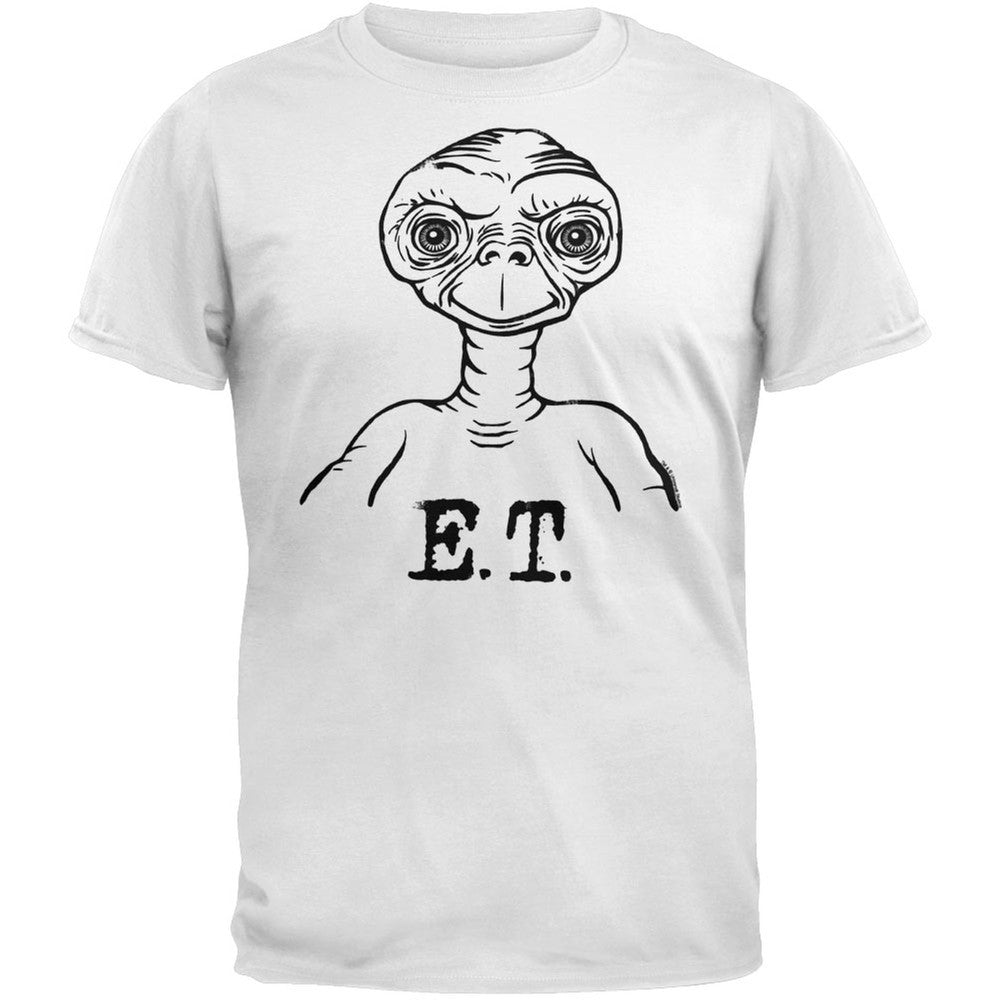 E.T. - Drawing T-Shirt Men's T-Shirts E.T. 2XL White 