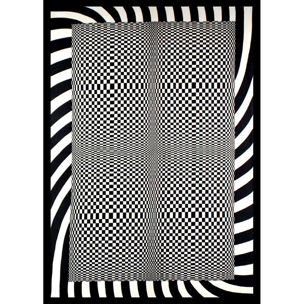 Optical Illusion Black and White Tapestry Tapestries Old Glory   