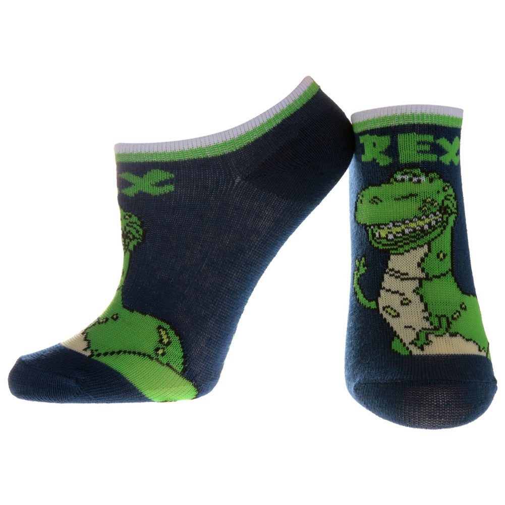 Toy Story - Rex Navy Juvy Socks Youth Socks Toy Story 6-Apr Dark Blue 