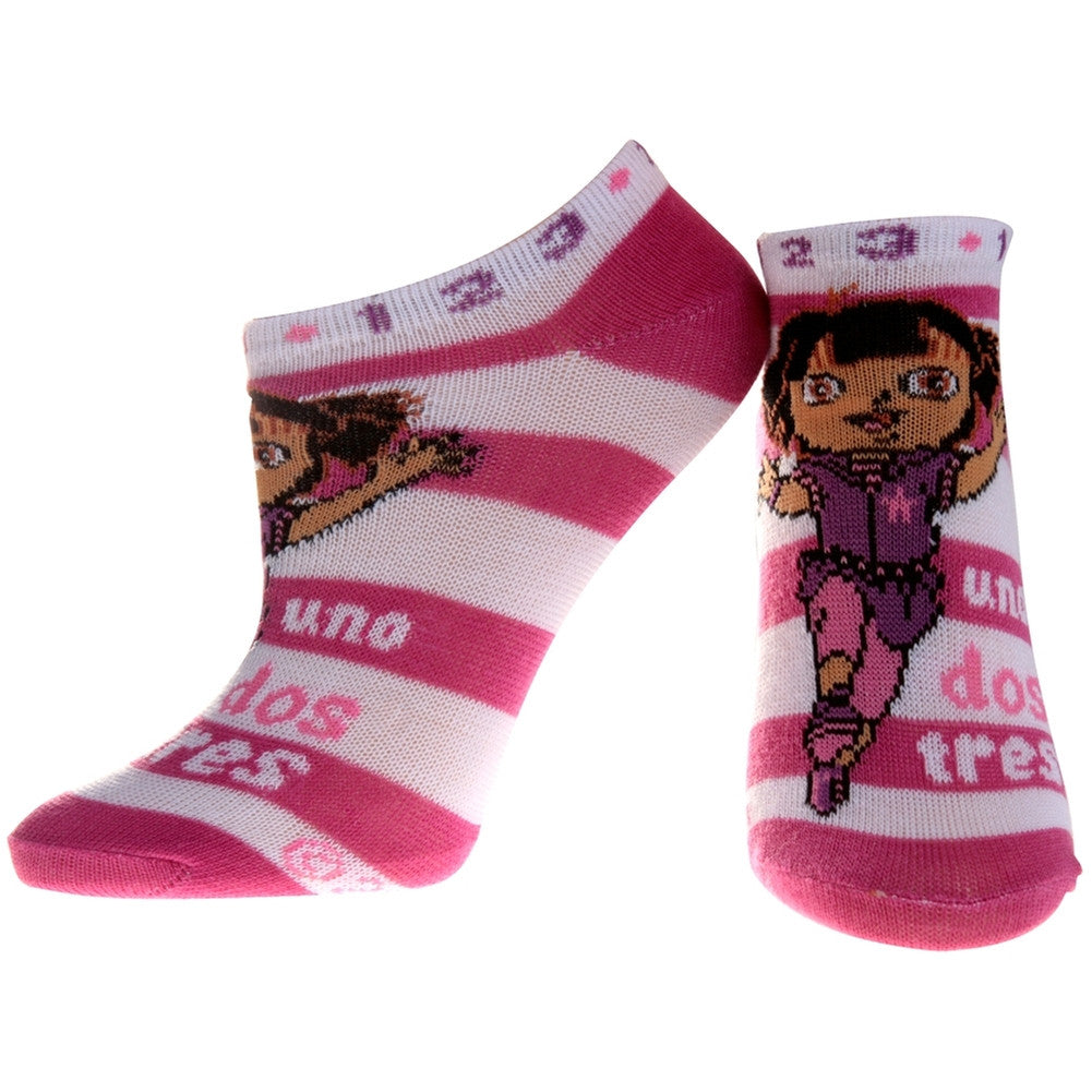 Dora The Explorer - Uno Dos Pink Socks Youth Socks Dora The Explorer 6.5 Pink 