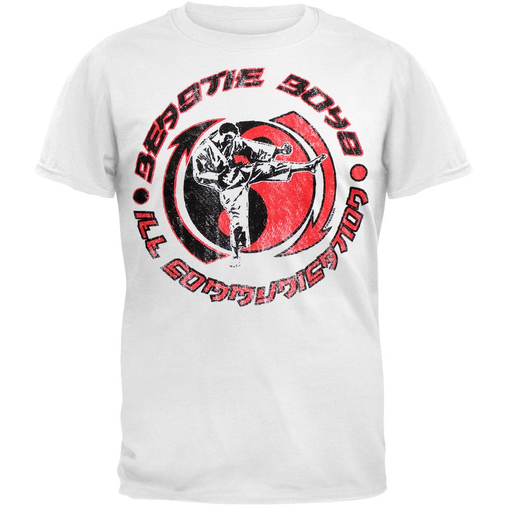 Beastie Boys - Retro Kick T-Shirt Men's T-Shirts Beastie Boys SM White 