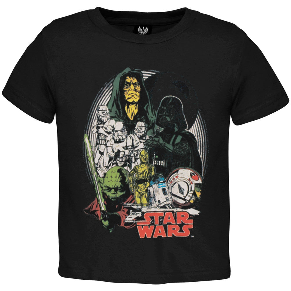 Star Wars - Bad Guys Juvy T-Shirt Juvenile T-Shirts Star Wars J4 Black 