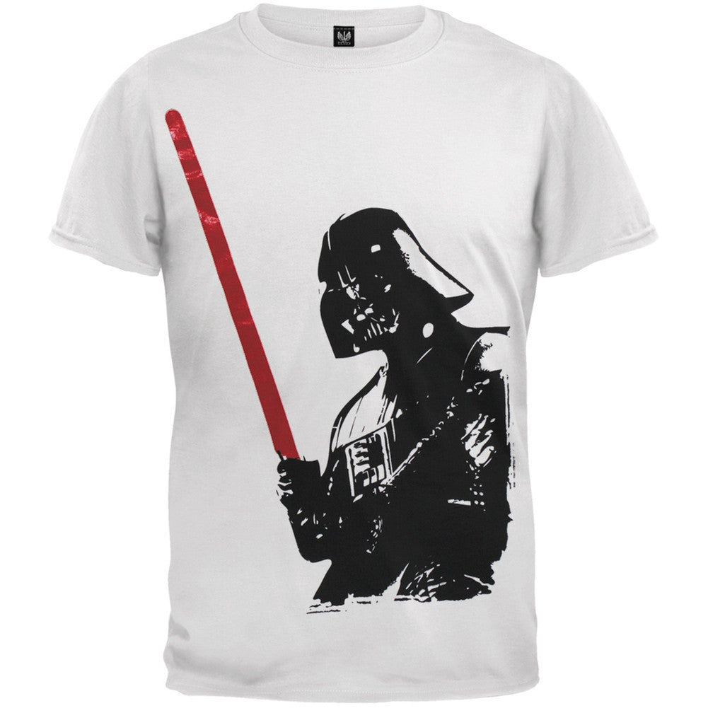 Star Wars - Vader Profile Juvy T-Shirt Juvenile T-Shirts Star Wars J18 White 