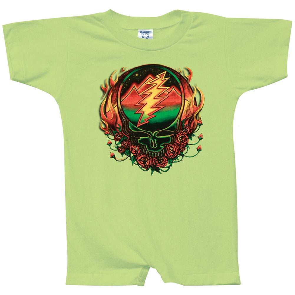 Grateful Dead - Scarlet Fire SYF Romper Infant Rompers Grateful Dead   