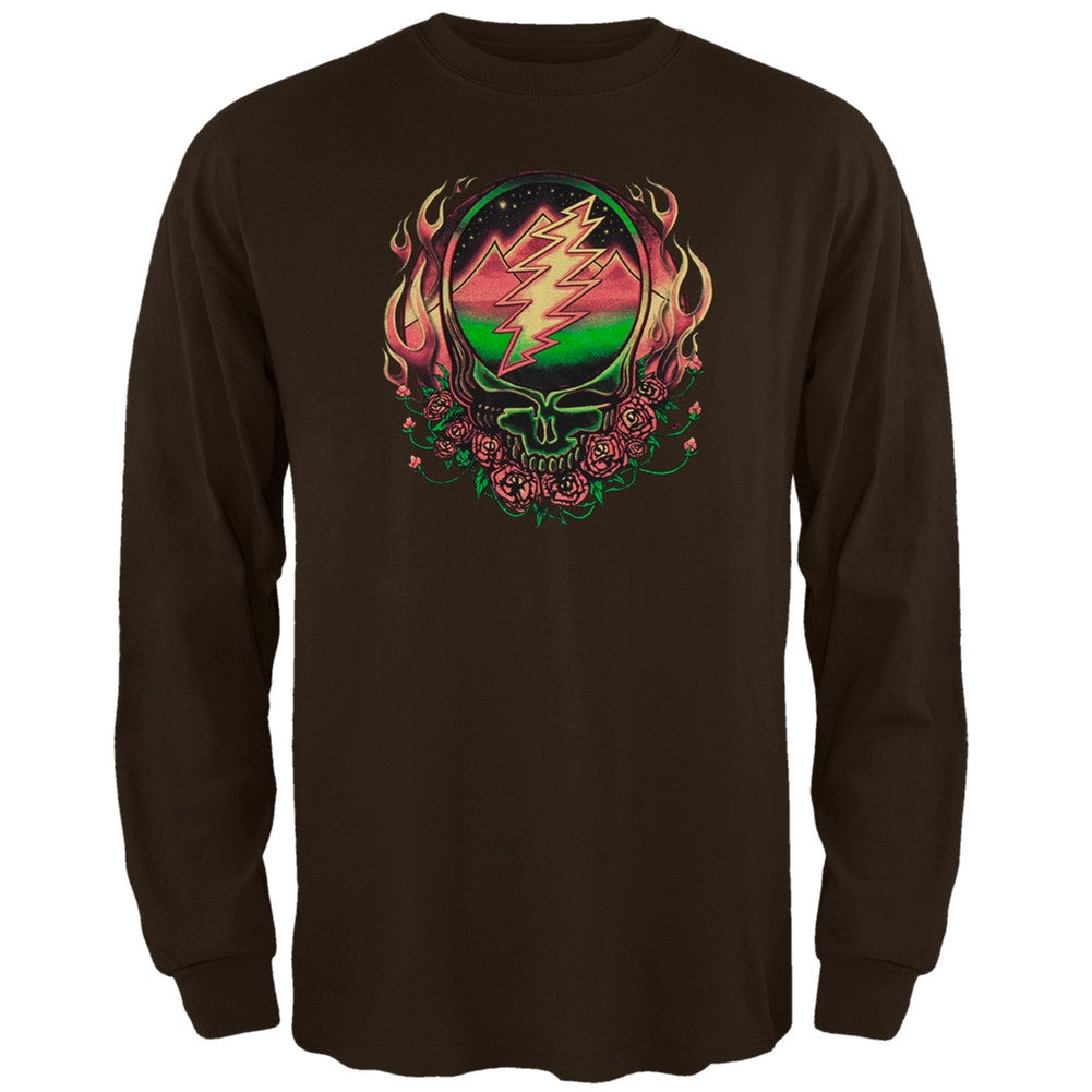 Grateful Dead - Scarlet SYF Brown Adult Long Sleeve T-Shirt Men's Long Sleeves Grateful Dead   