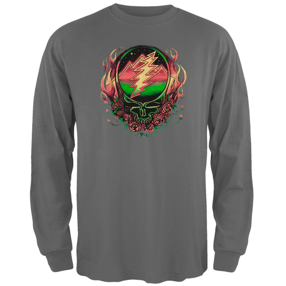 Grateful Dead - Scarlet SYF Grey Adult Long Sleeve T-Shirt Men's Long Sleeves Grateful Dead   