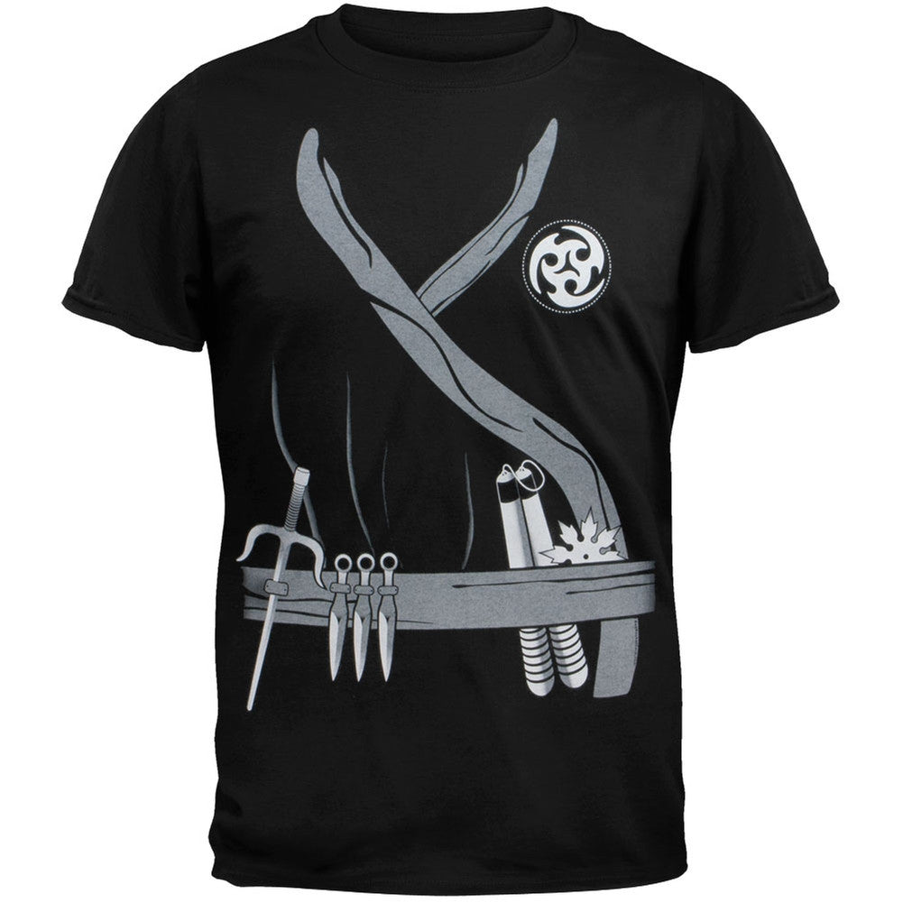 Halloween Ninja Assassin Costume T-Shirt Men's T-Shirts Old Glory   