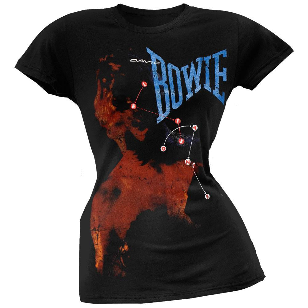 David Bowie - Champ Juniors T-Shirt Juniors T-Shirts David Bowie LG Black 