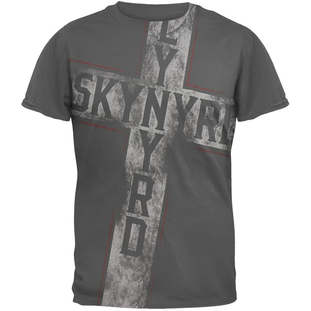 Lynyrd Skynyrd - That Aint My America T-Shirt Men's T-Shirts Lynyrd Skynyrd SM Grey 