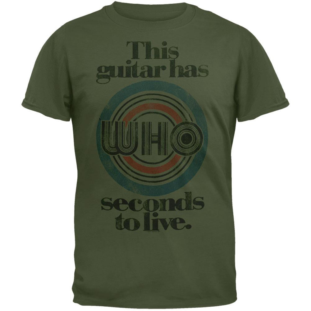 The Who - Guitar Has Seconds To Live Soft T-Shirt Men's T-Shirts The Who MD Green 