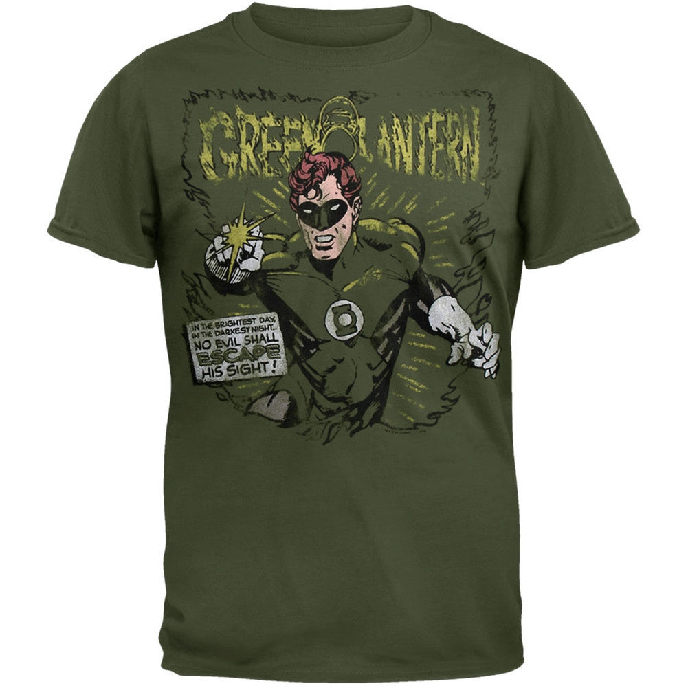 Green Lantern - Brightest Day Darkest Night Soft T-Shirt Men's T-Shirts Green Lantern LG Dark Green