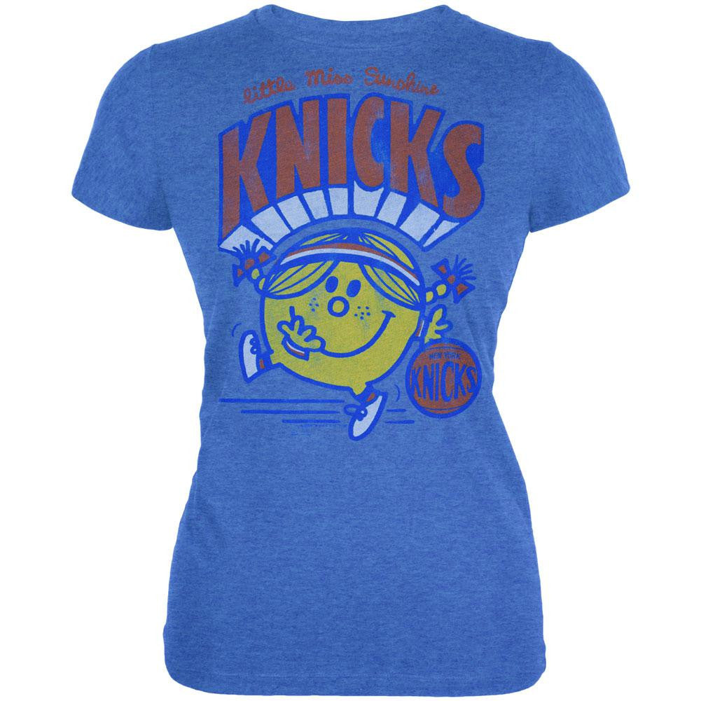 Little Miss NBA - Little Miss Knicks Juniors T-Shirt Juniors T-Shirts New York Knicks MD Blue 