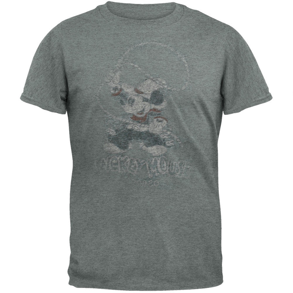 Mickey Mouse - Rodeo Soft T-Shirt Men's T-Shirts Mickey Mouse LG Grey 