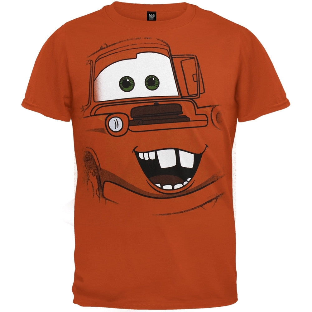 Cars - Mater Face Juvy T-Shirt Juvenile T-Shirts Cars (Movie) JLG Orange 