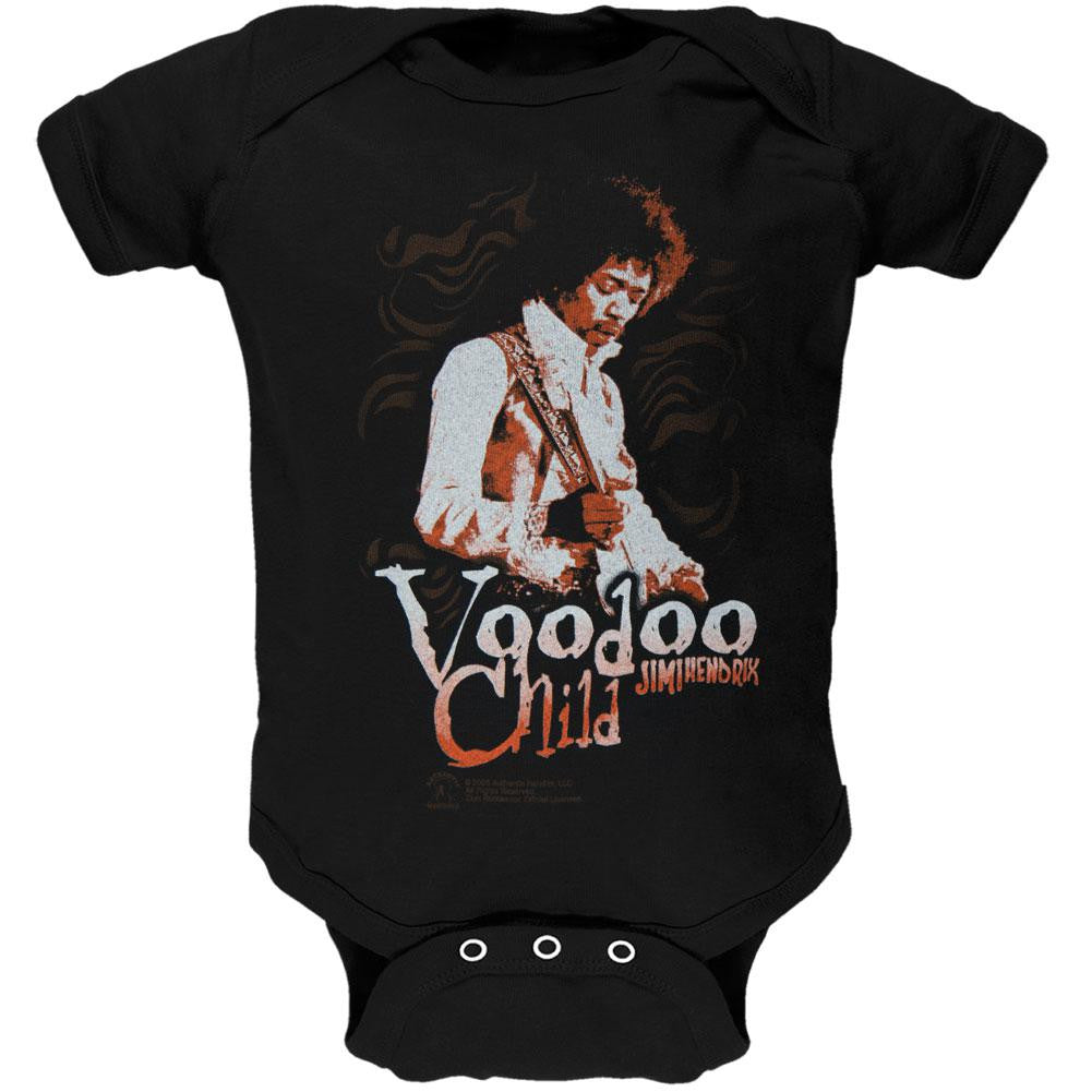 Jimi Hendrix - Voodoo Child Baby One Piece Baby One Piece Jimi Hendrix SM Black 