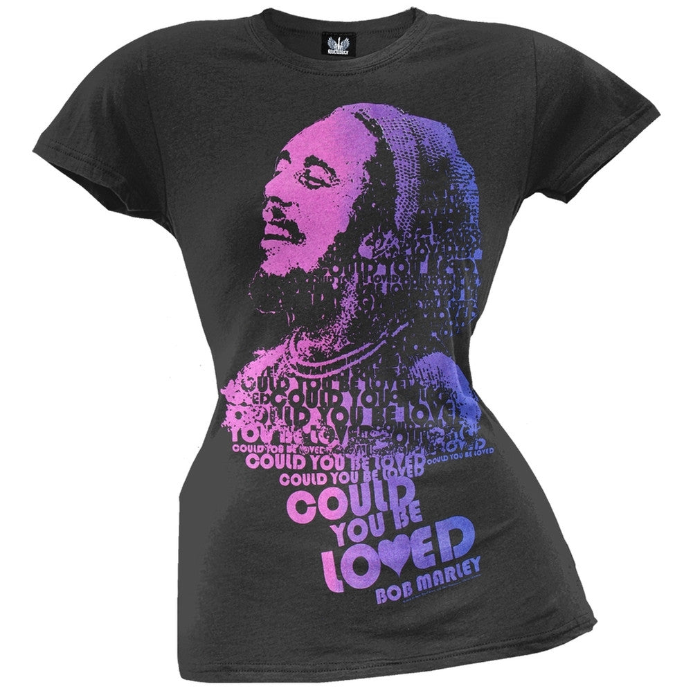 Bob Marley - Could You Be Loved Juniors T-Shirt Juniors T-Shirts Bob Marley SM Black