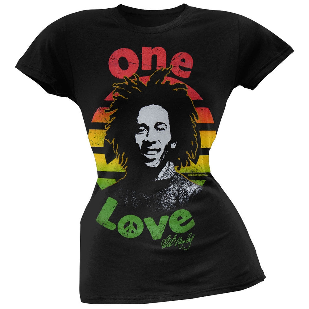 Bob Marley - One Love Circle Women's T-Shirt Women's T-Shirts Bob Marley SM Black