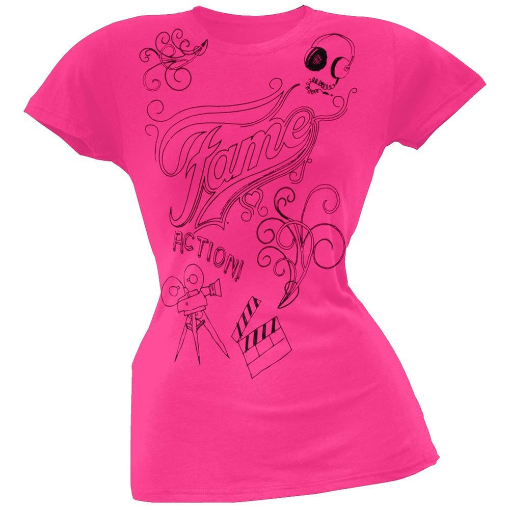 Fame - Doodles Juniors T-Shirt Juniors T-Shirts FAME SM Pink