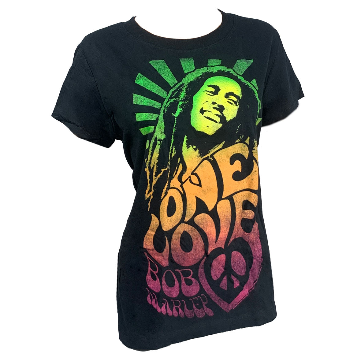 Bob Marley One Love Womens Plus T Shirt Women's T-Shirts Bob Marley   